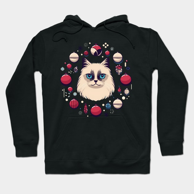 Ragdoll Cat Xmas  Ornament, Love Cats Hoodie by dukito